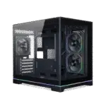 TECWARE VXN GLOW M TG Matx Case w/ 3 x ARGB Fans (Black)