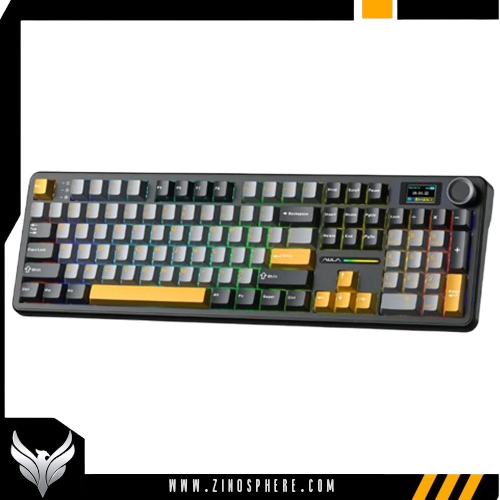 108 g AULA F108 PRO Grey Yellow - Image 1