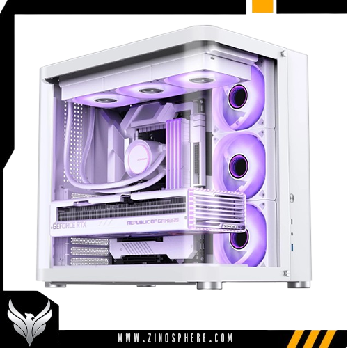 6515121 Jonsbo TK-2 ATX Case White - Image 1