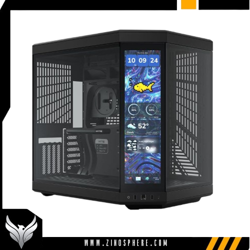 DASWDSAD HYTE Y70 Touch Infinite Dual Chamber ATX Case with Touchscreen - Black - Image 1