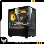 DPANORAMIC M-ATX PC CASE B330M BLACK