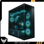 Arctic Xtender VG E-ATX with 5 ARGB Fans & Vertical GPU Mounting - Black