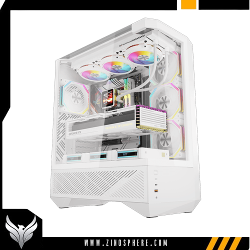 UR39028HFDSJLF;LEAFRQ DY460 ATX PC CASE WHITE - Image 1