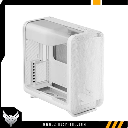 grehiogkldsghlksdjflk HYTE X50 ATX Case with Tempered Glass Side Panel Snow White - Image 1